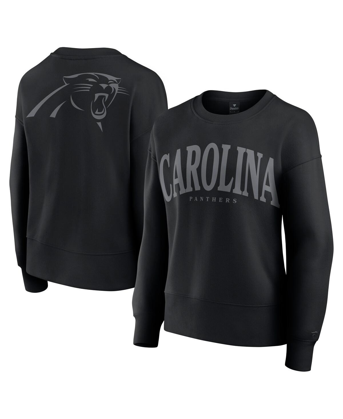 FANATICS WOMEN'S BLACK CAROLINA PANTHERS ELEMENTS PULLOVER SWEATSHIRT 