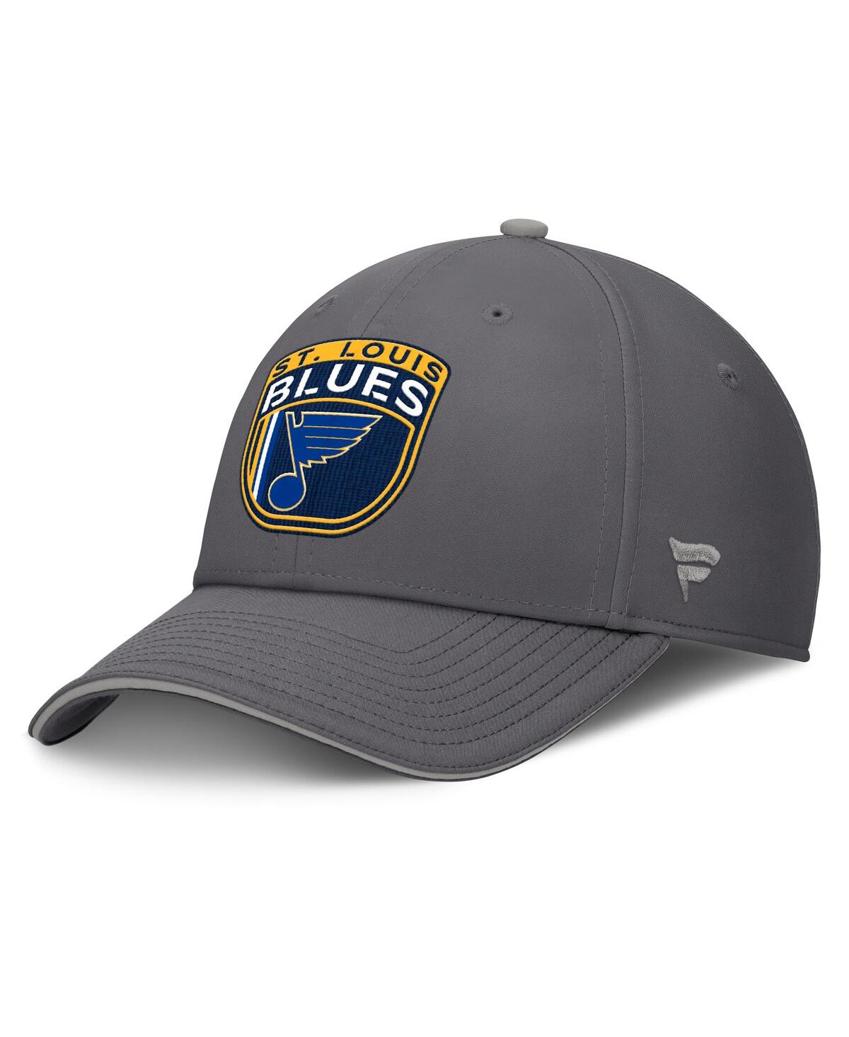 Fanatics Men's Gray St. Louis Blues Home Ice Flex Hat In Gray