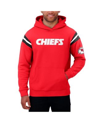 Men's Red Kansas City Chiefs Football Washed Pullover Hoodie
