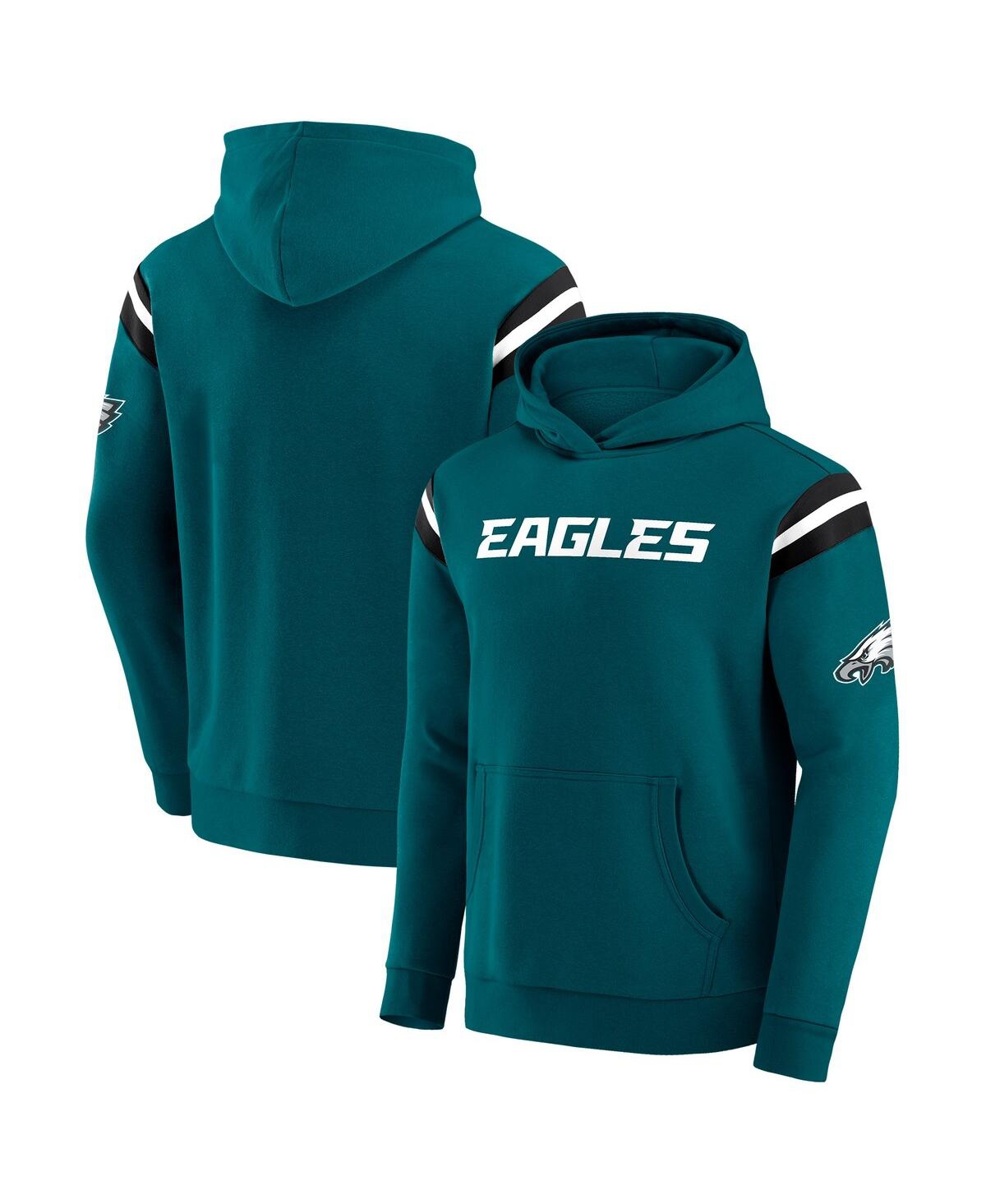 Men's Green Philadelphia Eagles Football Washed Pullover Hoodie - Green