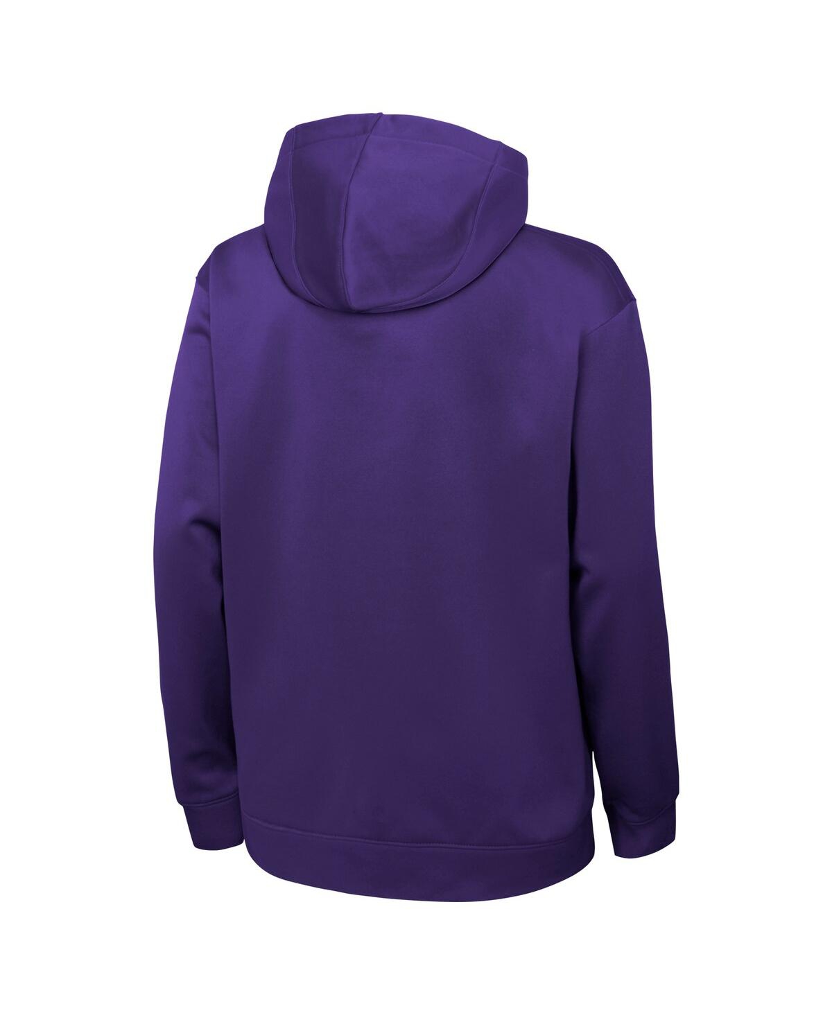 Nike Youth Purple Phoenix Suns Performance Practice Spotlight Pullover Hoodie In Purple