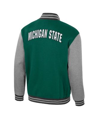 Men's Green Michigan State Spartans Ambi-Turner Full-Zip Varsity Jacket