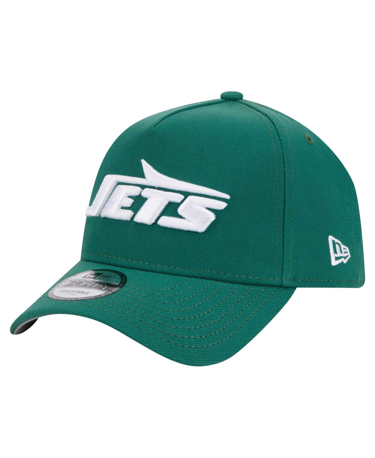 New Era Men's Green New York Jets A-frame 9forty Adjustable Hat In Green