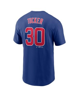 Men's Kyle Tucker Royal Chicago Cubs Fuse Name Number T-Shirt