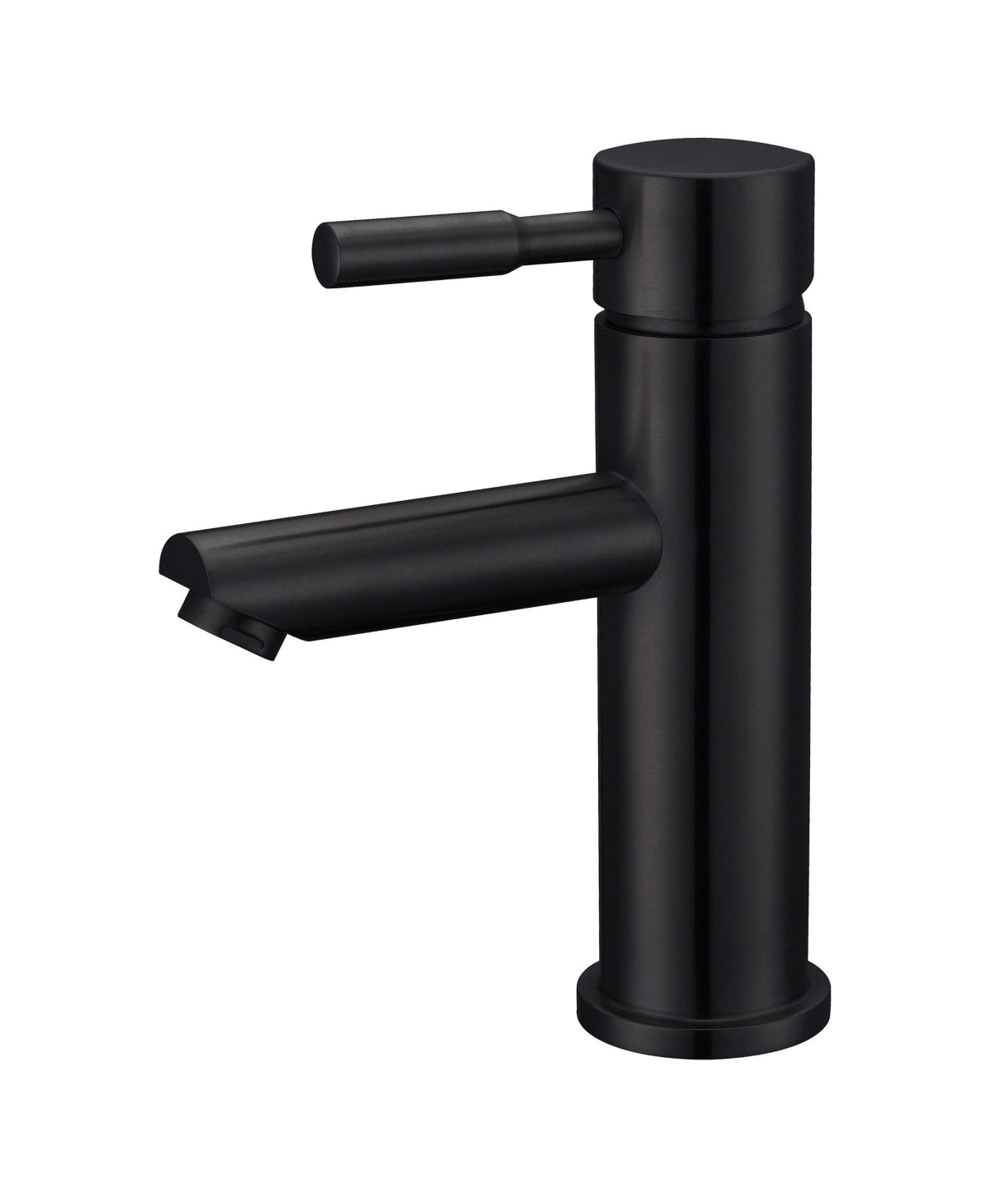 Black Single Handle Bathroom Faucet One Hole Vanity Sink Faucet Bathroom Sink Spout Bathroom Sink Faucets with Supply Lines - Matte black