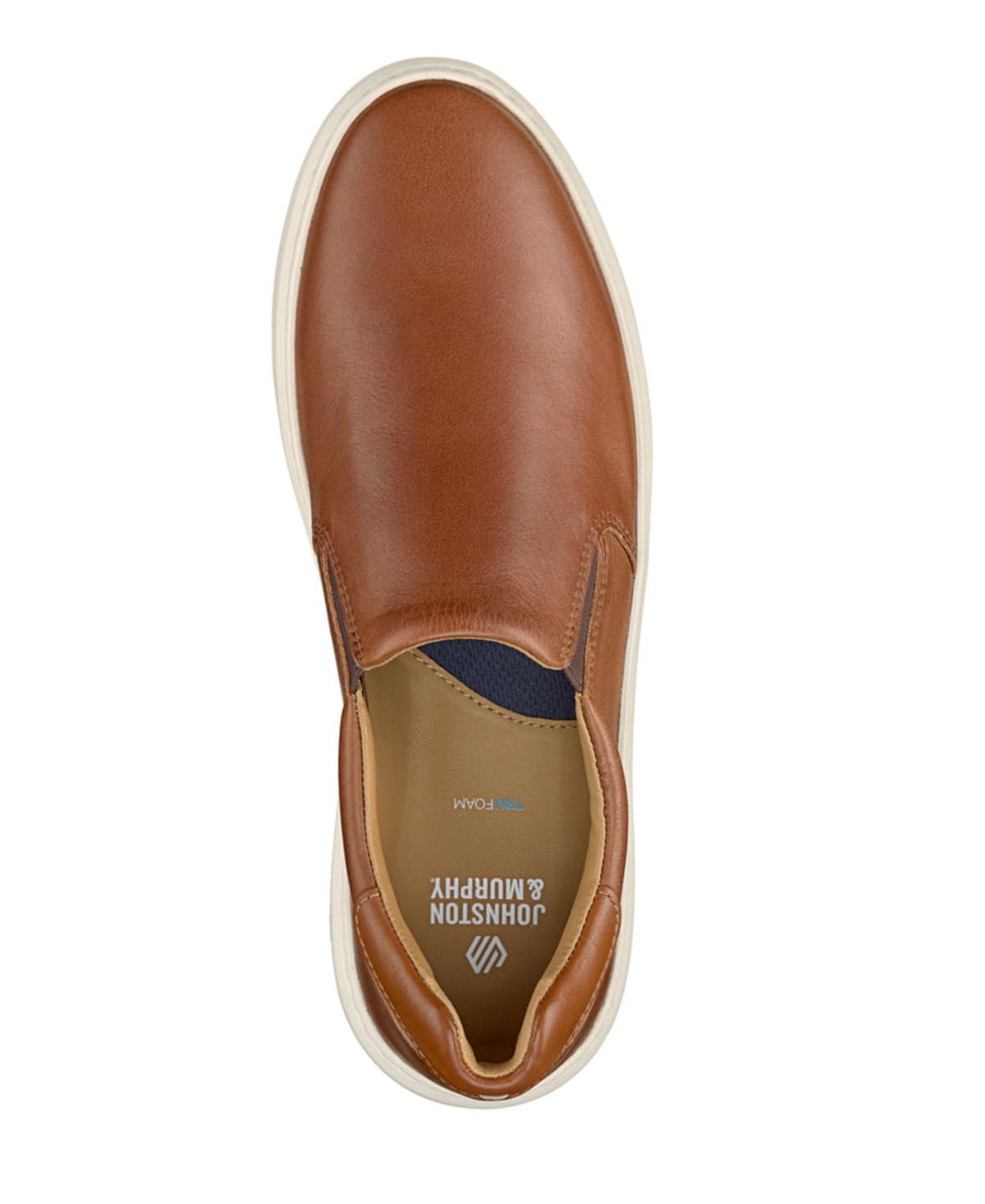 Johnston & Murphy Anders Slip-on Sneaker In Tan Full Grain