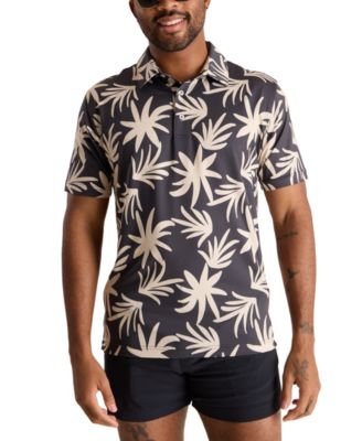 Chubbies - Men's The Party Time Floral Short Sleeve Floral Print Polo Shirt