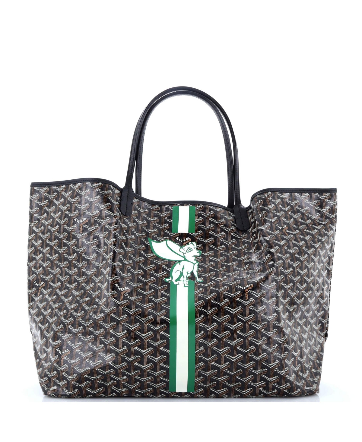 Gm Saint Louis Tote Printed Coated Canvas - Brown