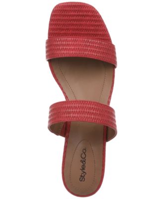 Victoriaa Double Band Block Heel Dress Sandals, Created for Macy's