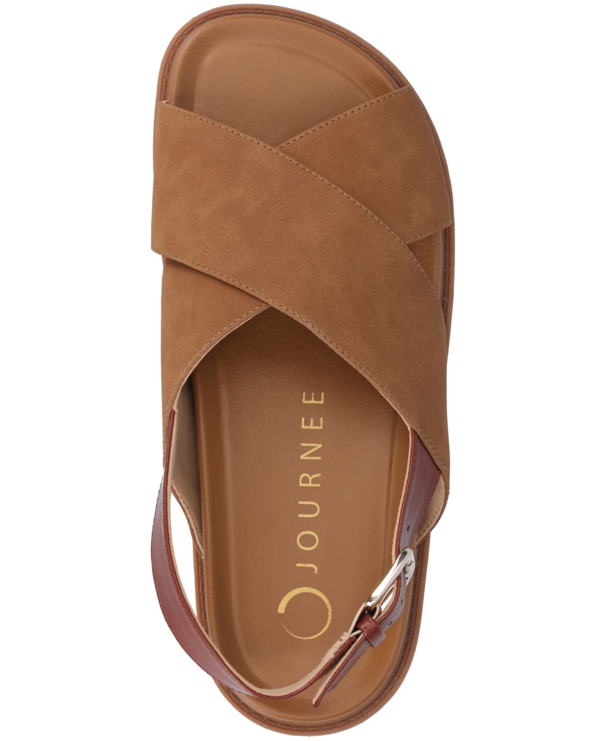 Journee Collection Marina Slingback Sandal In Tan