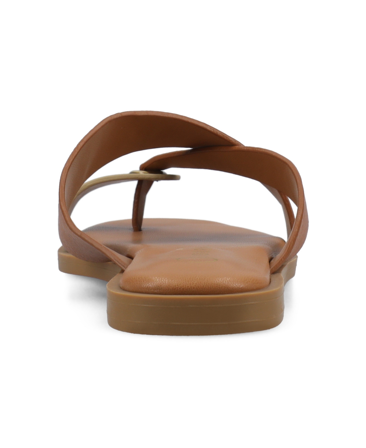 Journee Collection Prizzie Flat Slide Sandal In Champagne