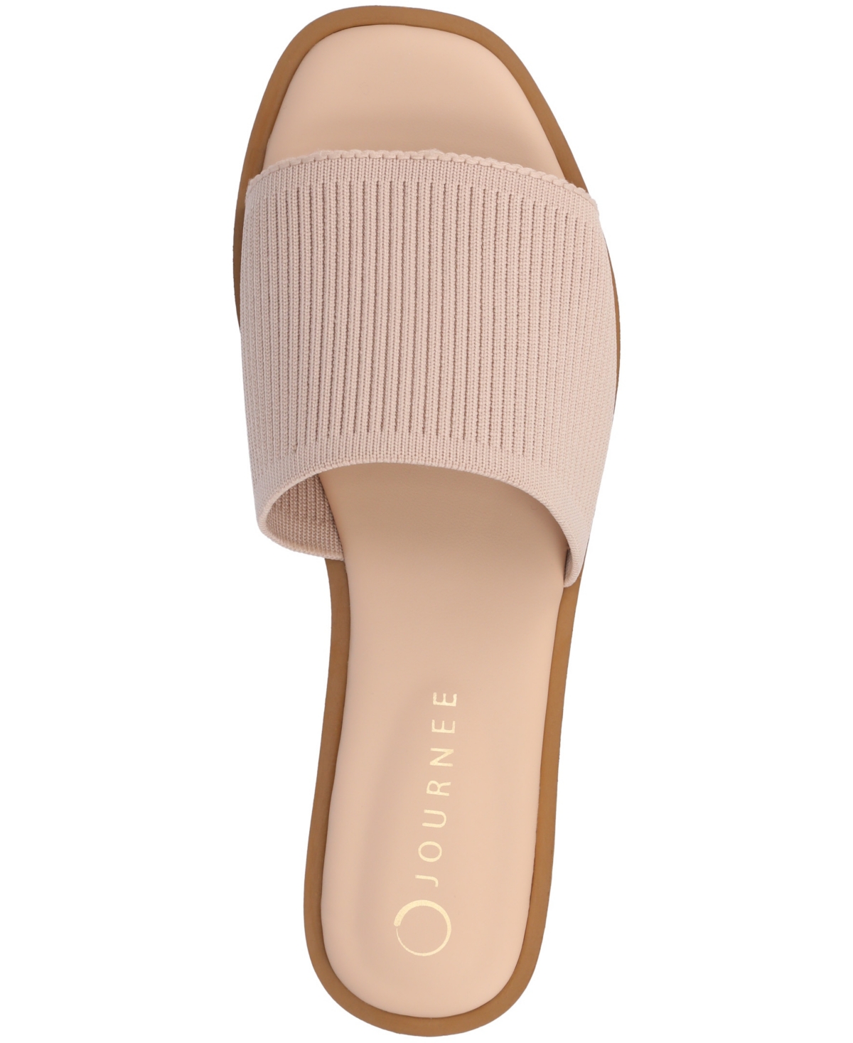 Journee Collection Prisilla Slide Sandal In Blush