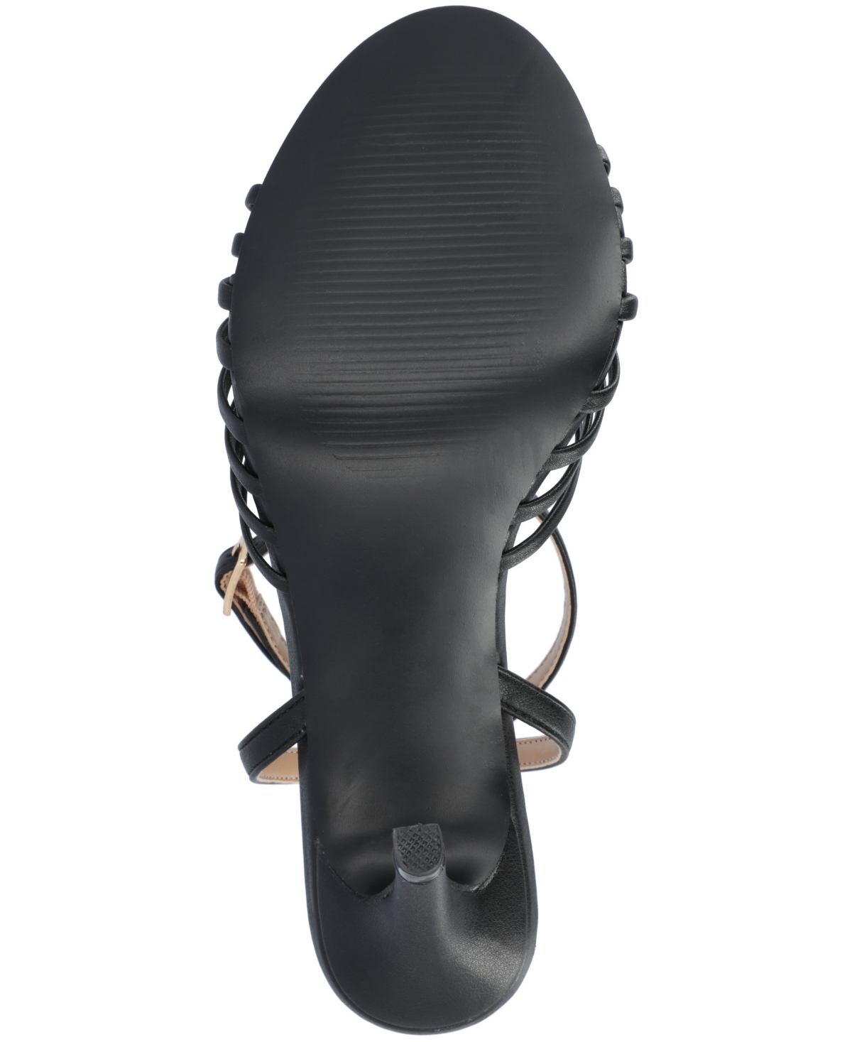 Journee Collection Vanita Womens Round Open Toe Stiletto Heel Pumps In Black