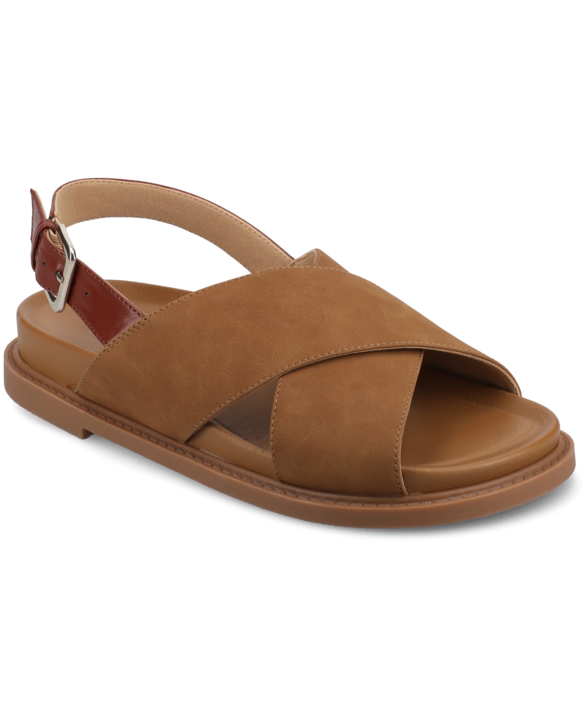 Journee Collection Marina Slingback Sandal In Tan