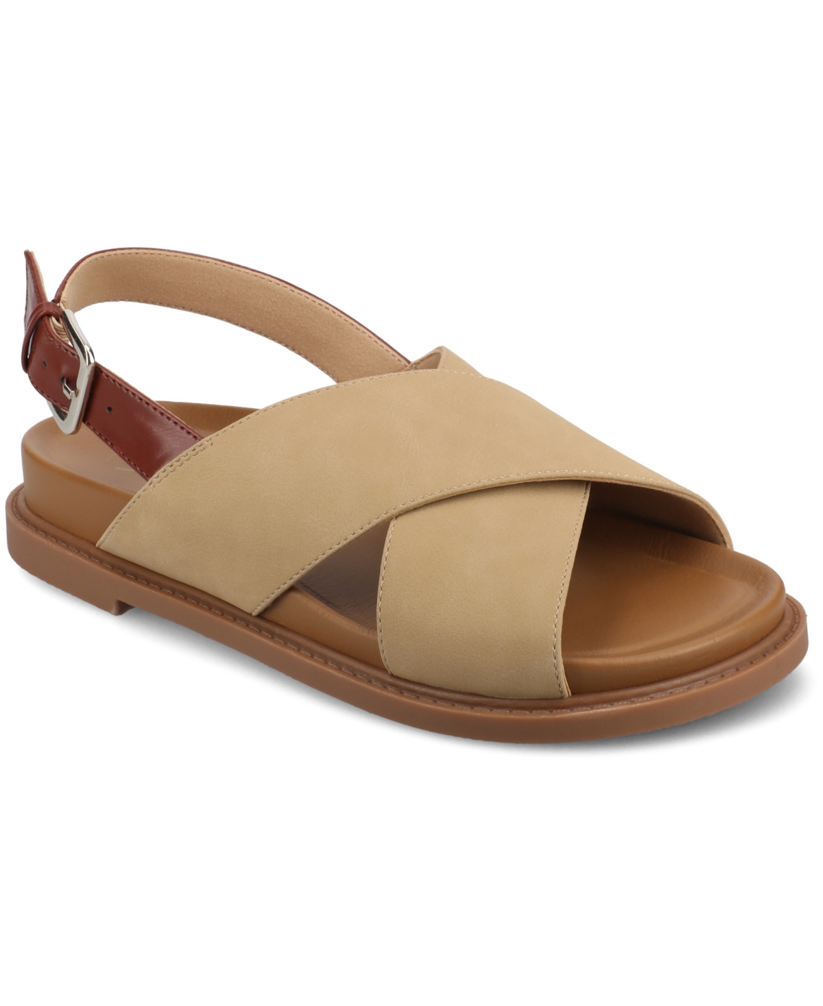 Journee Collection Marina Slingback Sandal In Taupe