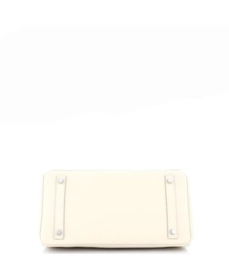 Pre-Owned Hermes Birkin 30 Handbag Light Epsom with Palladium Hardware