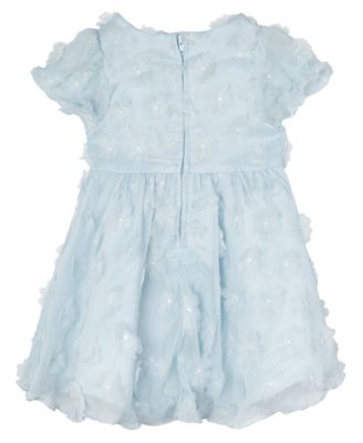 Baby Girls 3D Flower Chiffon Social Dress