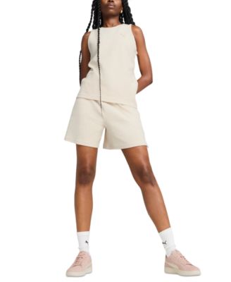 Puma - Women's HER Logo High-Rise 5" Pull-On Shorts