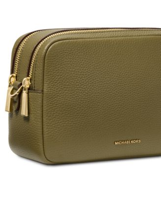 Bryant Medium Leather Double Zip Chain Camera Crossbody