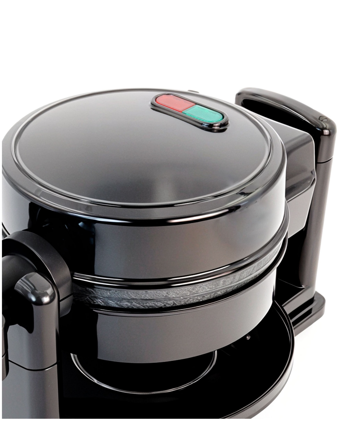 Elite Cuisine Flip Belgian 1.25-inch Waffle Maker In Black