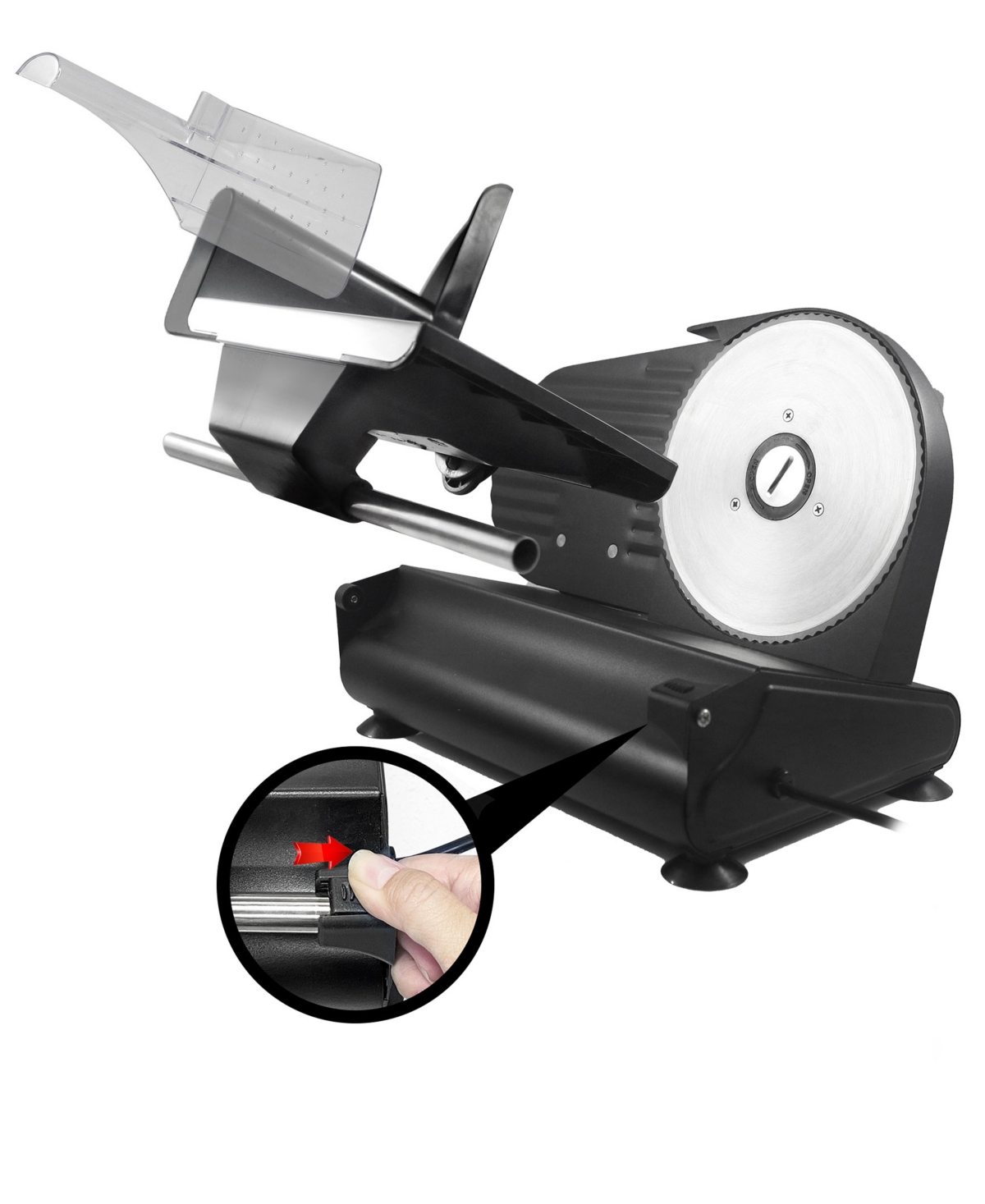 Elite Cuisine Ultimate Precision Electric Deli Food Meat Slicer In Black