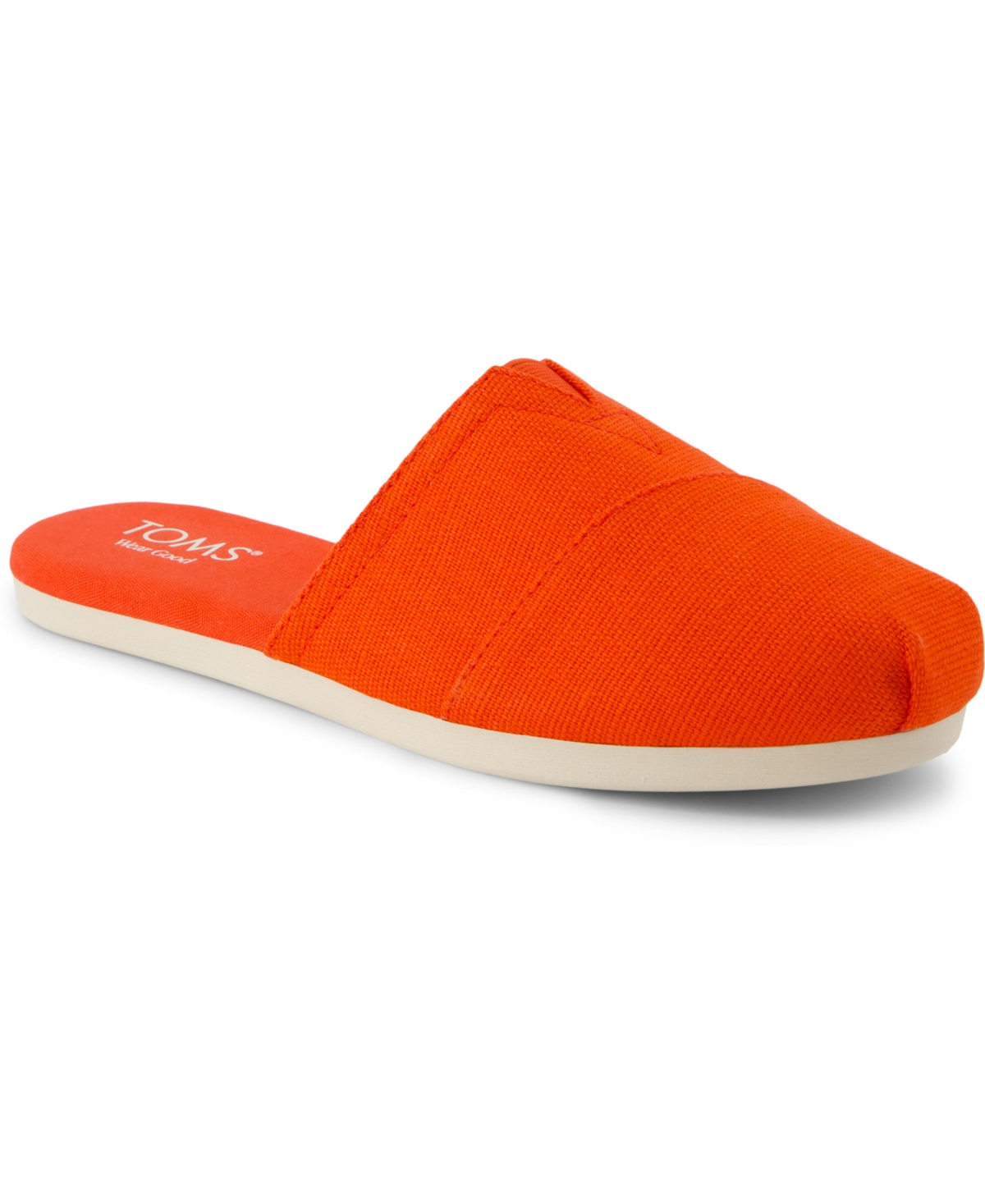 Shop Toms Women's Alpargata Espadrille Slip-on Mules In Flame Heritage Canvas