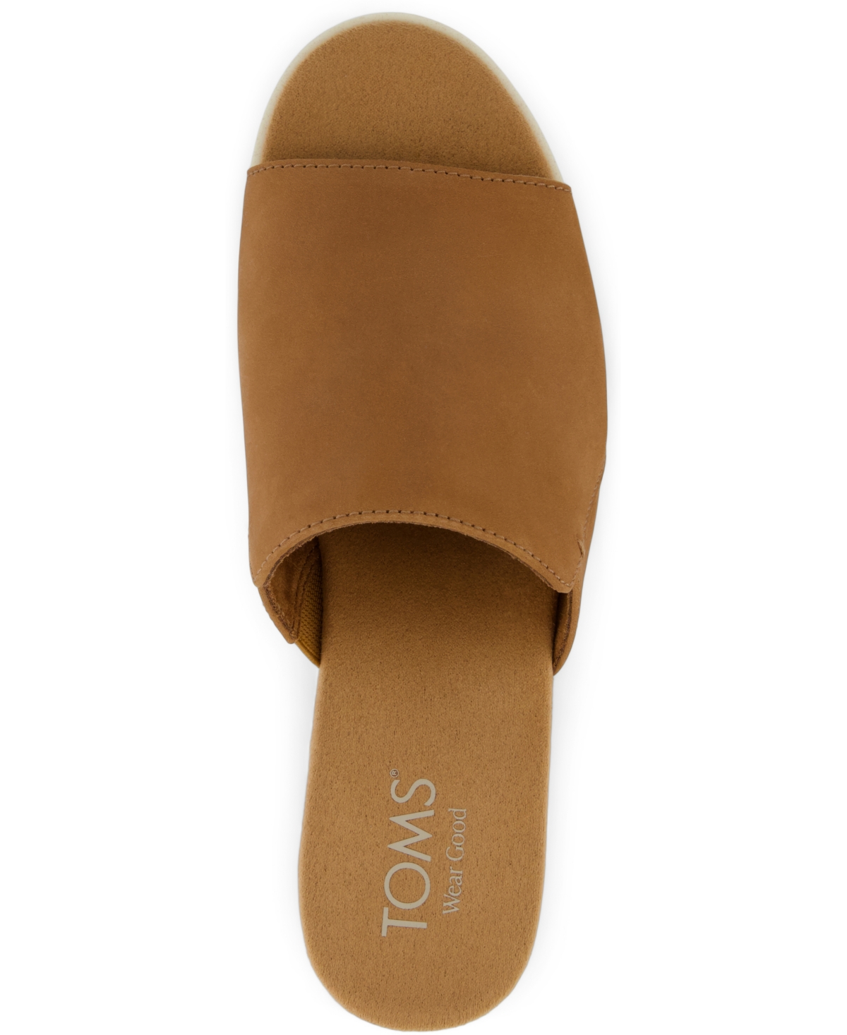 Shop Toms Women's Diana Slip-on Wedge Sandals In Brown Sugar Leather
