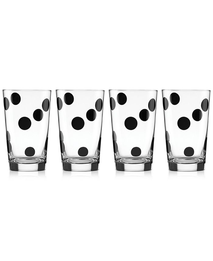 kate spade new york 4 Pc. All in Good Taste Deco Dot Glass Set