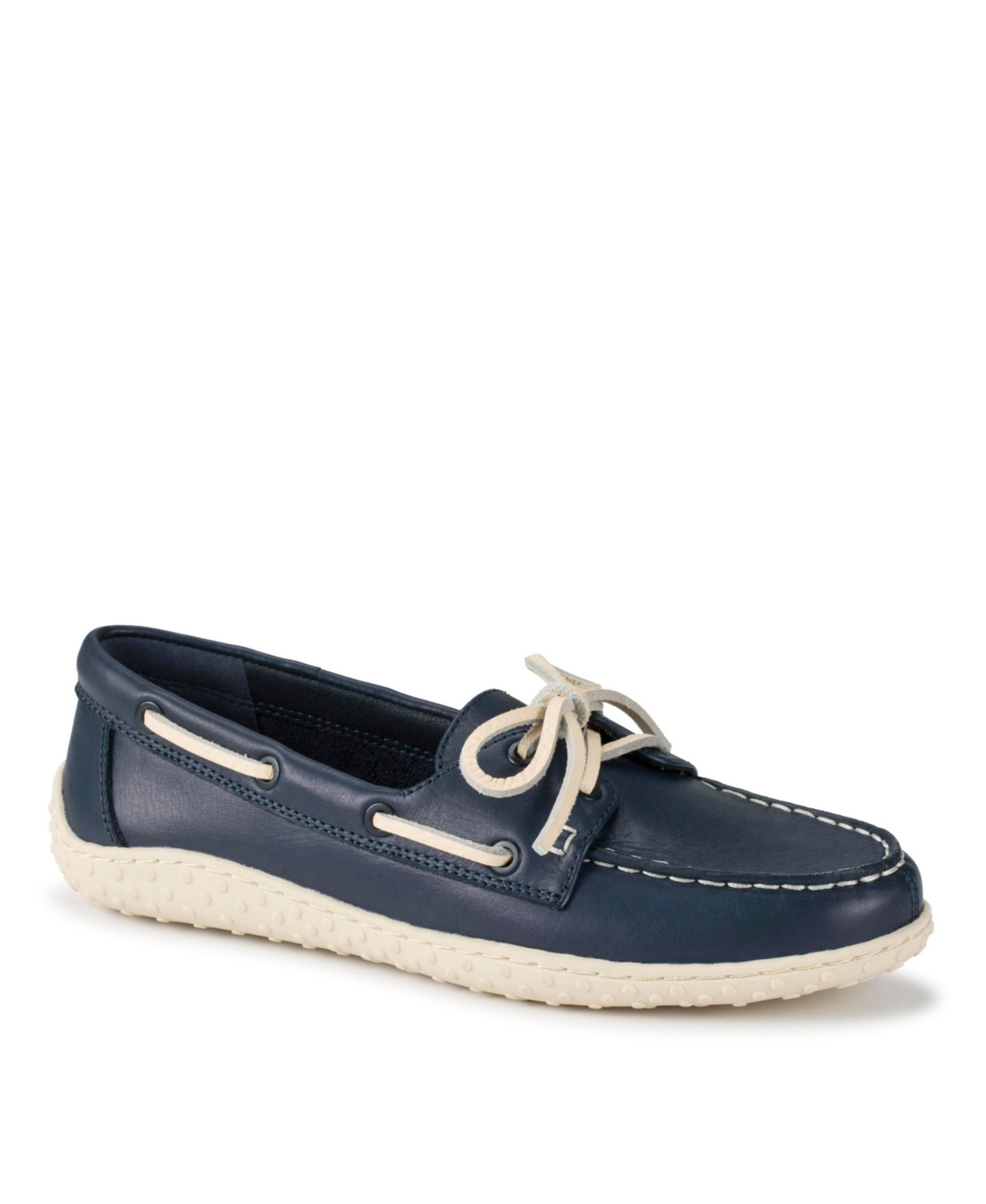 Женские туфли Baretraps Origins Beverlie Slip-On Boat, цвет: Тёмно-синий кожаный — фото 1