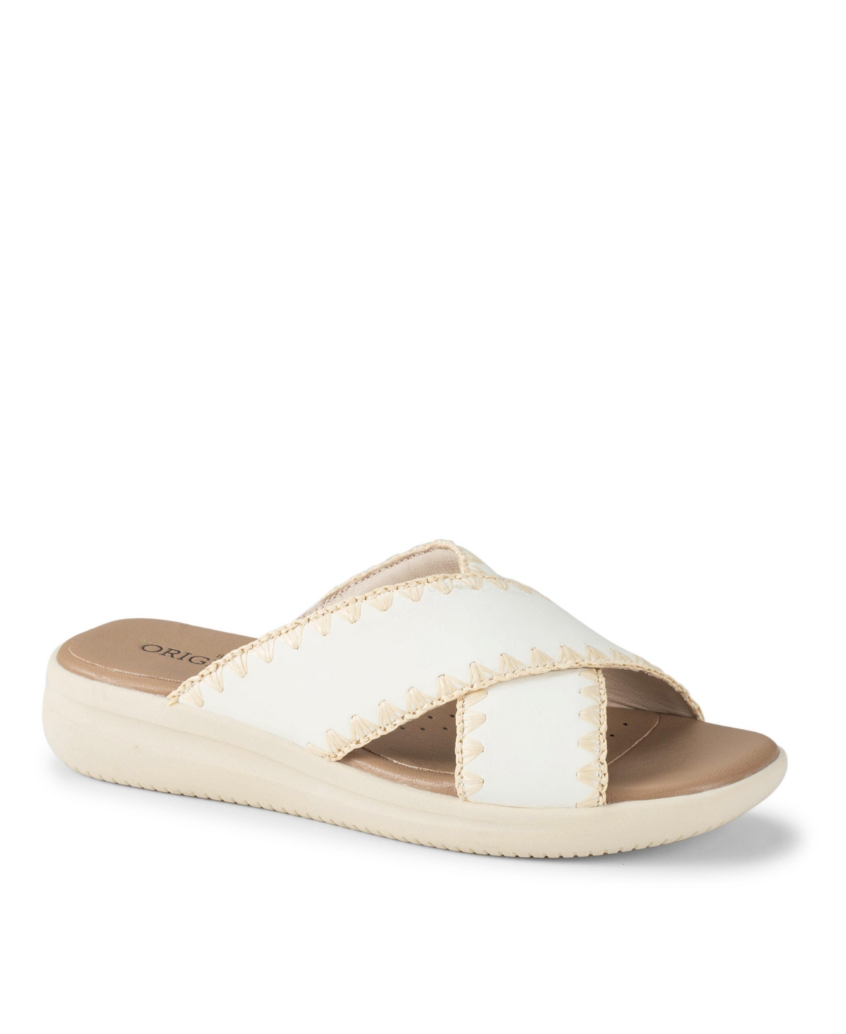Baretraps Women's Origins Dolinda Slide Slip-on Sandals In Off White Leather