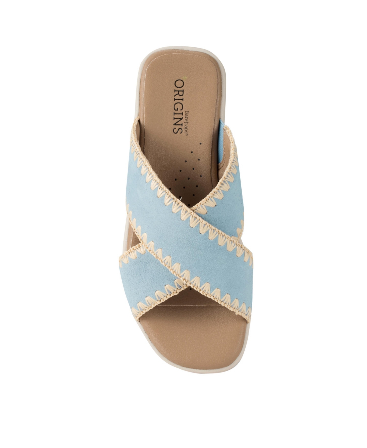 Baretraps Women's Origins Dolinda Slide Slip-on Sandals In Sea Glass Blue Suede