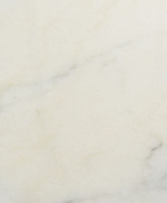 16" Marble Norman Wyatt Home Loren Elliptical Side Table