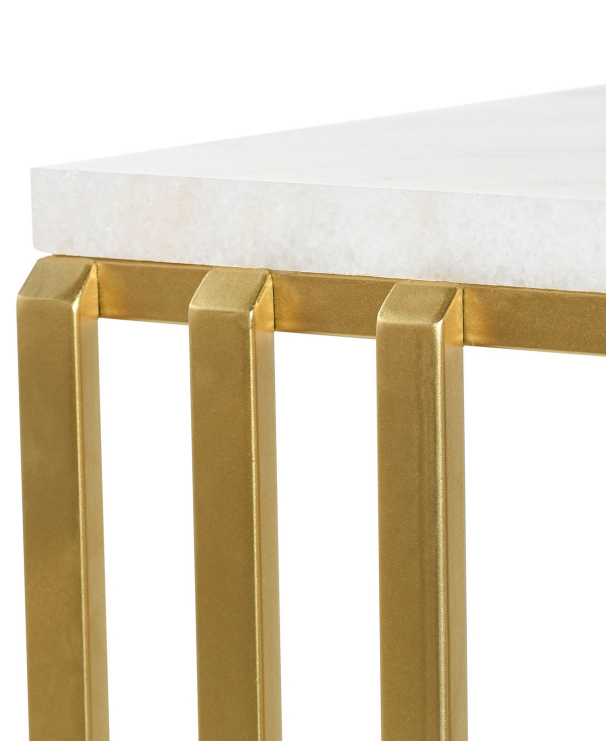Stylecraft Home Collection 2-pc. Marble Angie Glam Table In Antique Gold