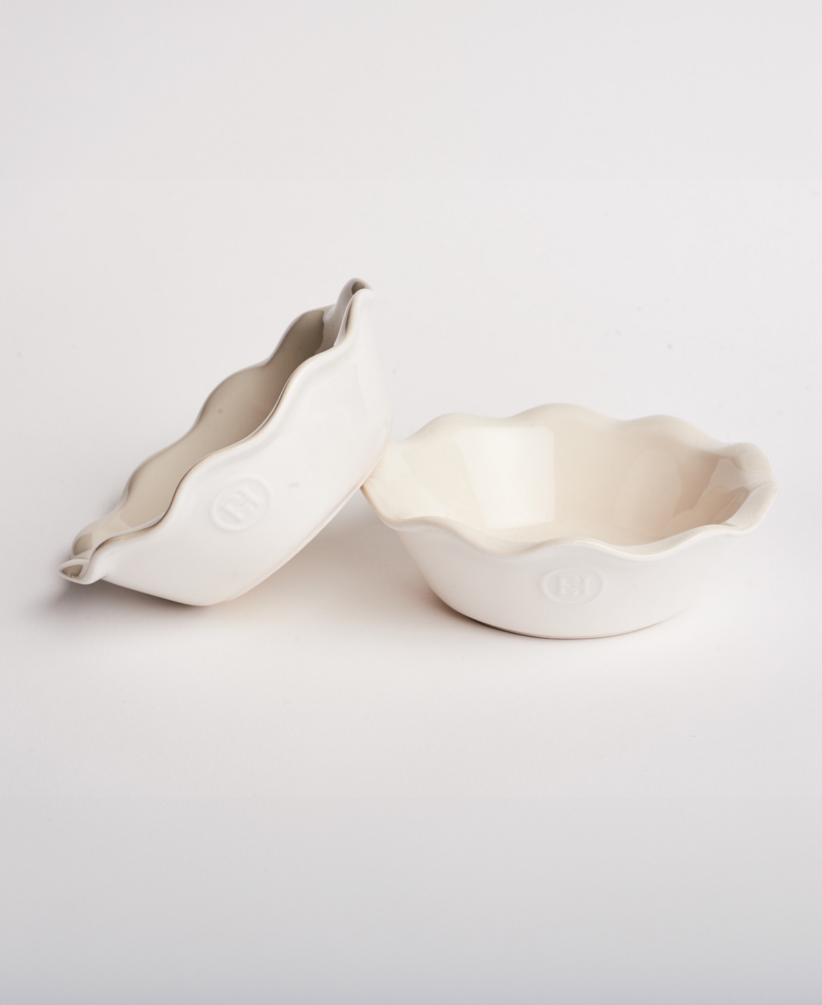 Emile Henry Set Of 2 Mini Pie Dishes In Sugar