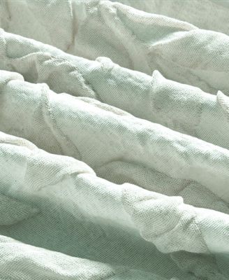 Jacquard Puckered Botanical 4-Pc. Comforter Set, King