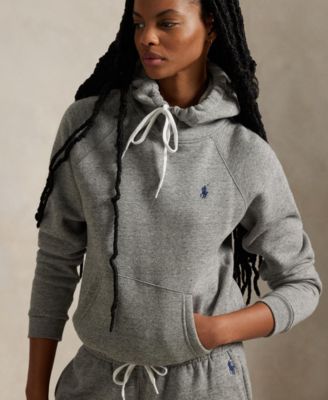 Women's Shrunken Fit Fleece Hoodie Sweatshirt