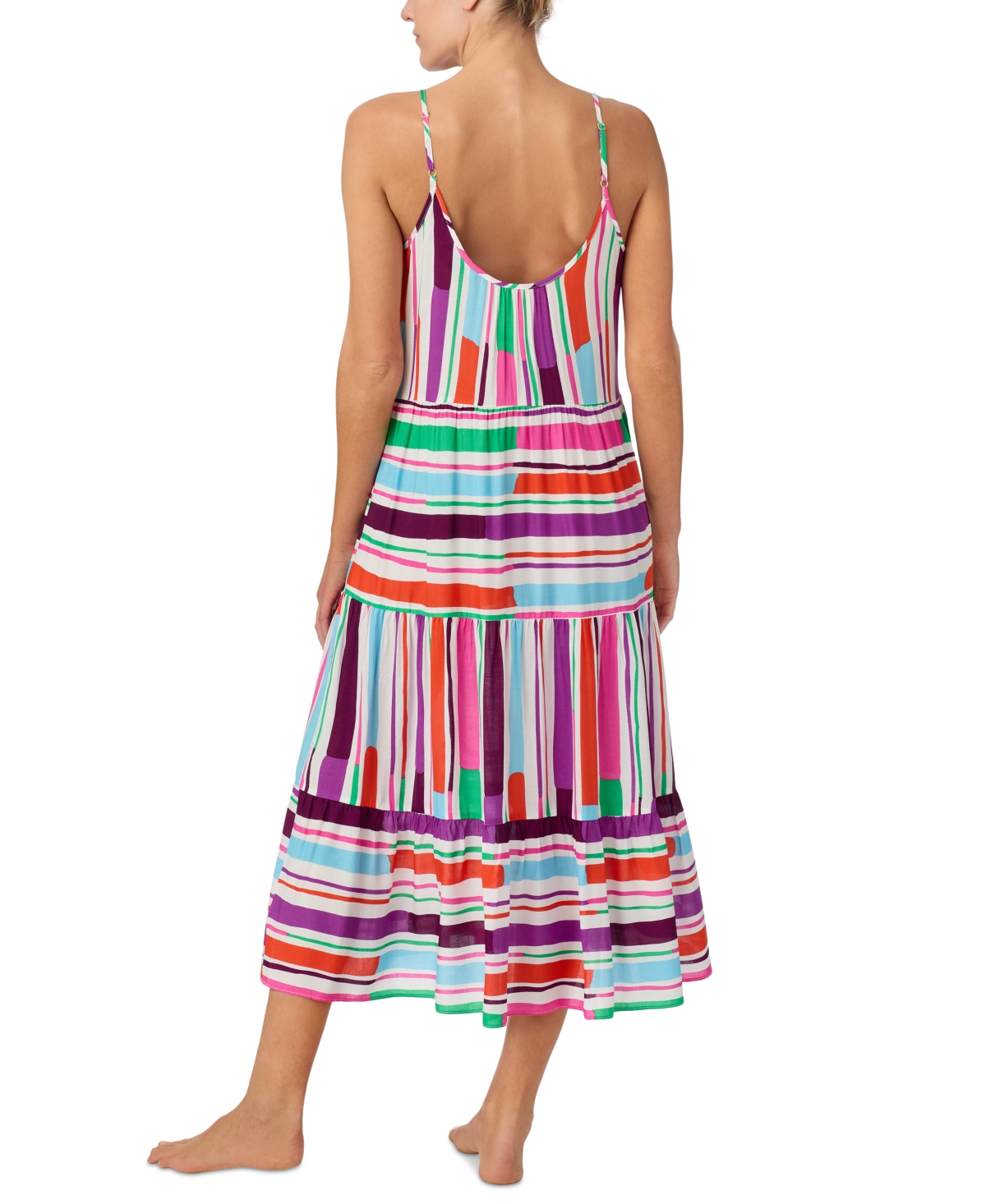 Sanctuary Women's Printed Tiered Midi Nightgown In Multi