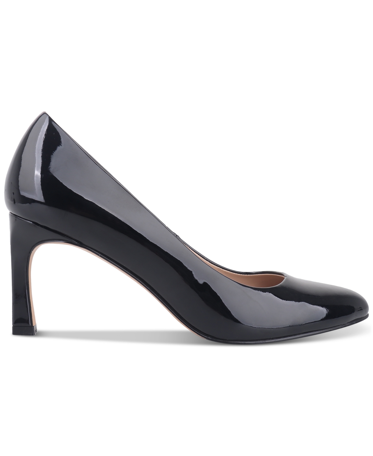Giani Bernini Women's Verronica Memory Foam Almond Toe Pumps, Created For Macy's In Black Patent