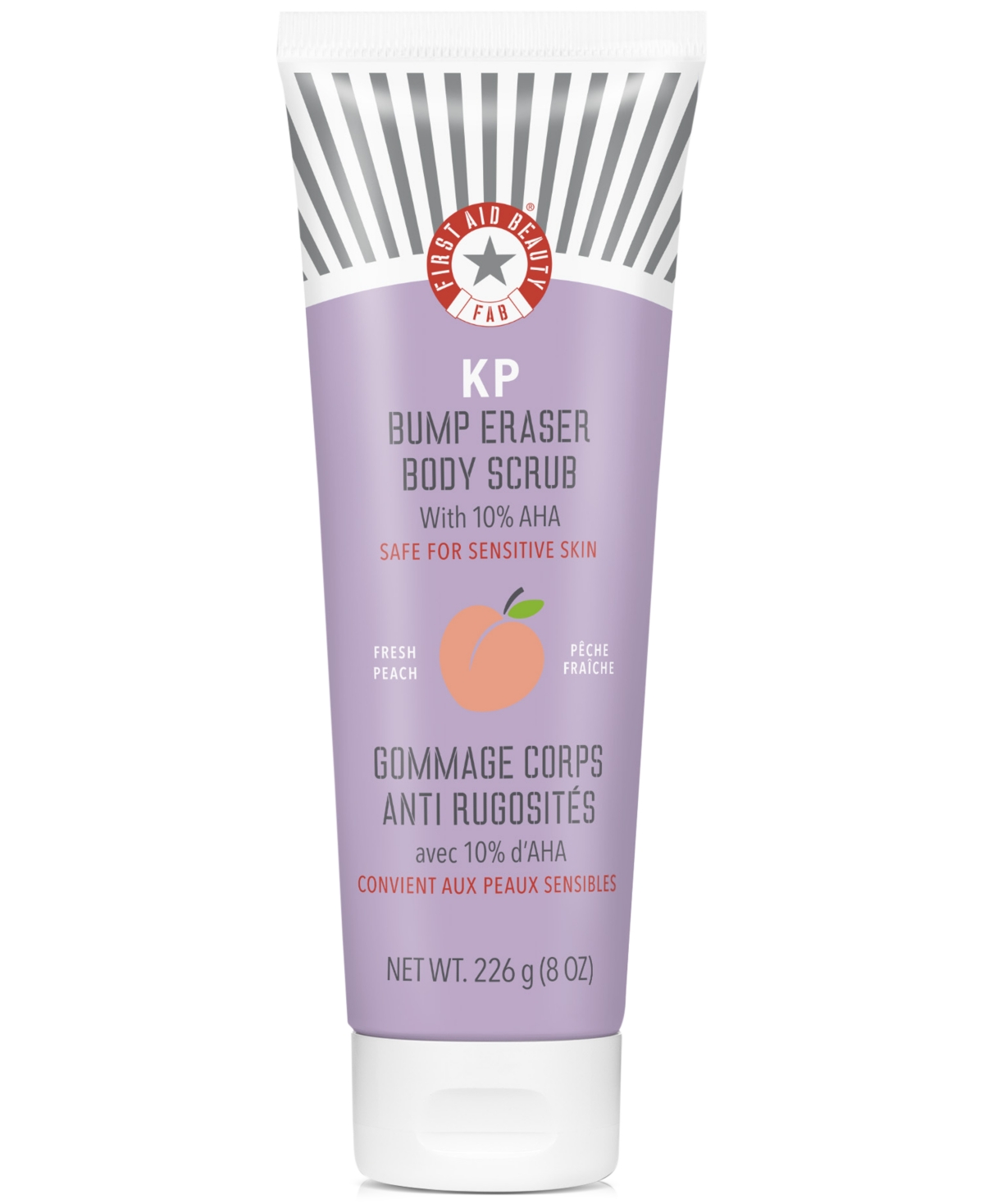 Kp Bump Eraser Body Scrub With 10% Aha - Peach, 8 oz.