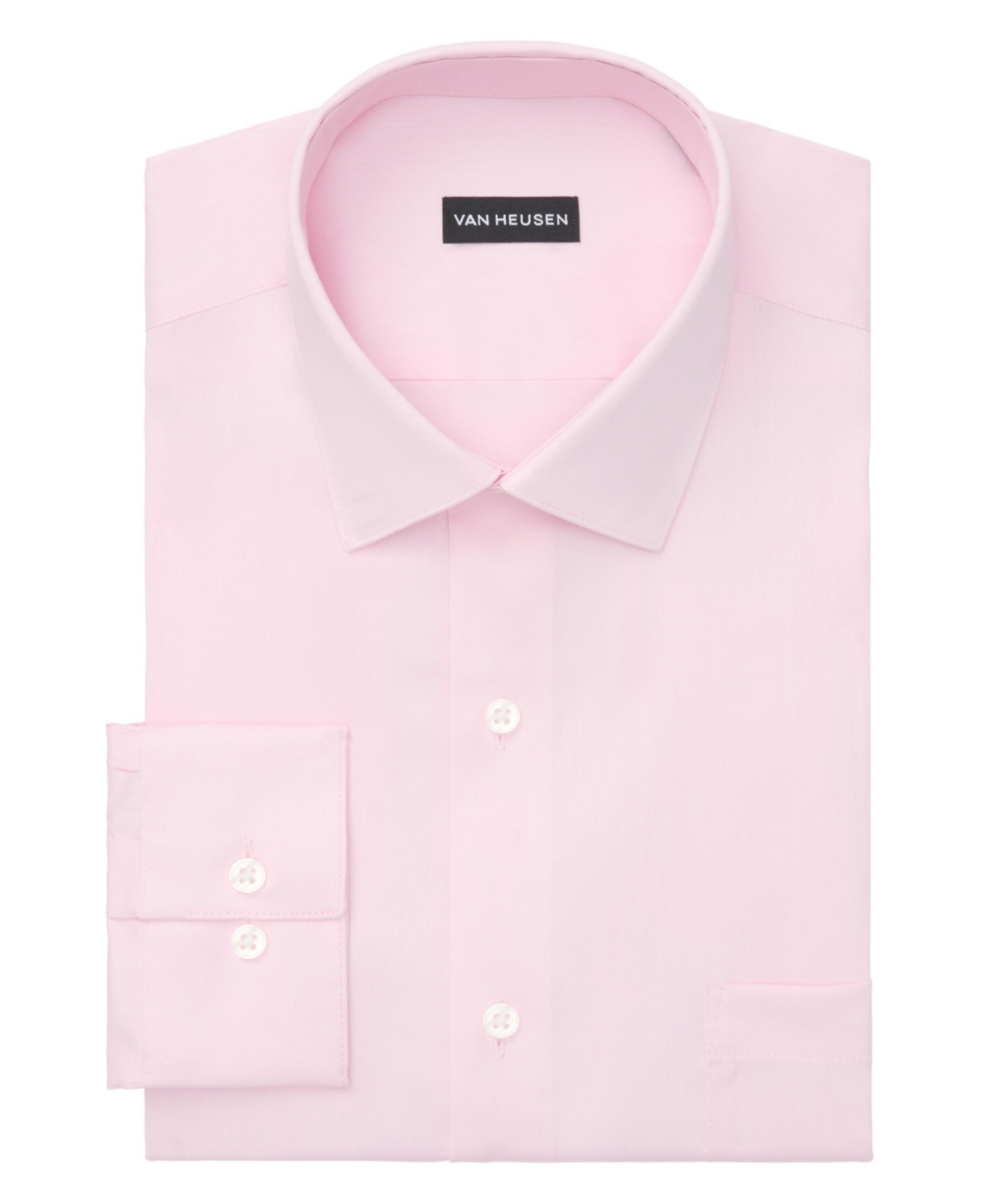 VAN HEUSEN MEN'S REGULAR FIT ULTRA WRINKLE FREE SPREAD COLLAR DRESS SHIRT 