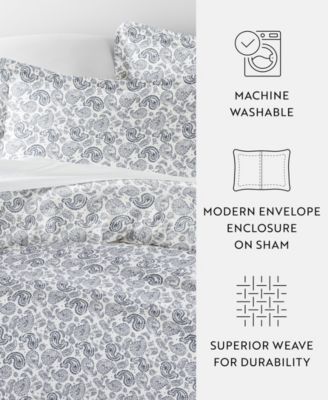 Tranquil Sleep Patterned Duvet Cover Set, Full/Queen