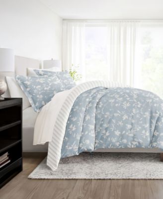 Utra Soft Reversible 3-Pc. Duvet Cover Set, Full/Queen