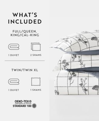 Utra Soft Reversible 3-Pc. Duvet Cover Set, King/California King