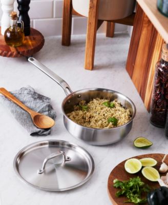 X Eater 5-Ply Stainless Steel 3-Qt. Saucier with Lid