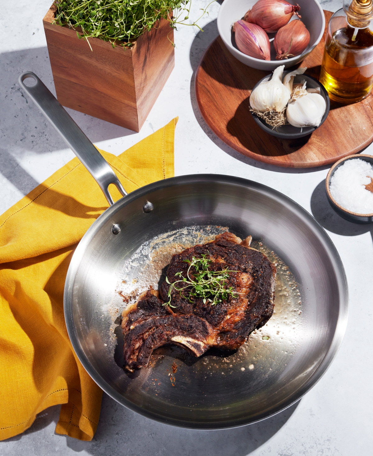 Heritage Steel X Eater 5-ply Stainless Steel 12" Fry Pan In Silver