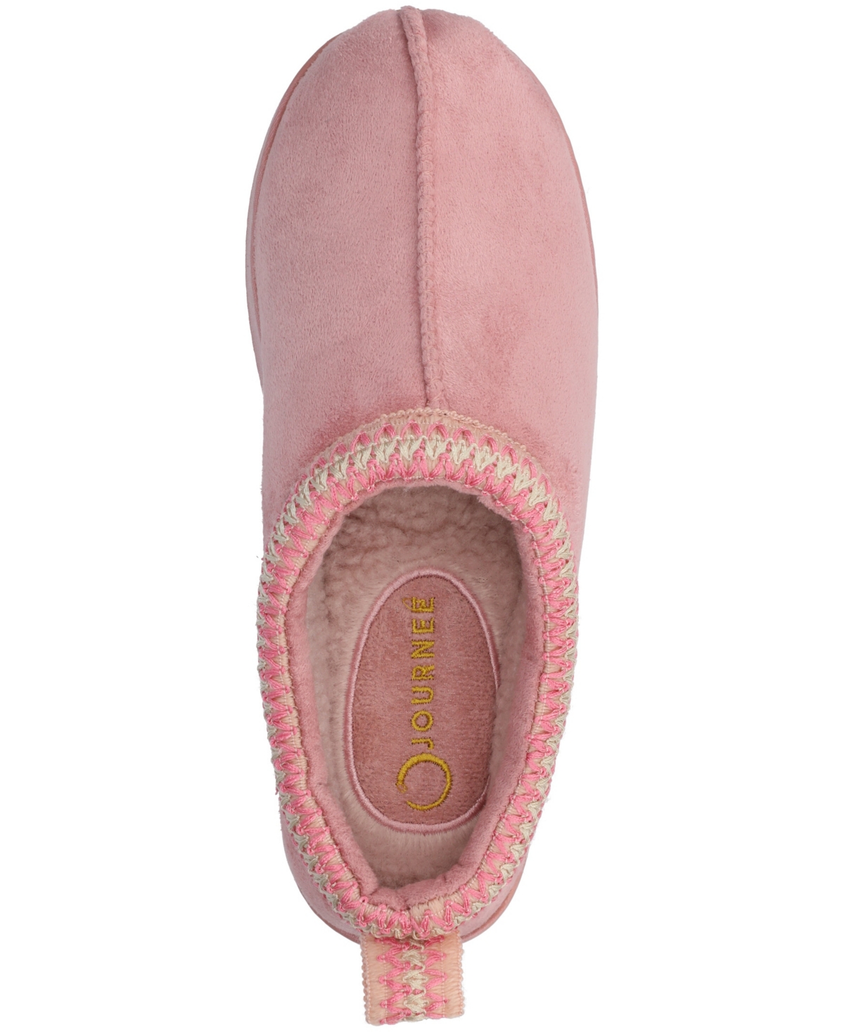 Journee Collection Women's Connway Round Toe Slippers In Rose