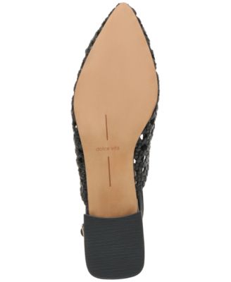 Women's Birdie Slingback Woven Block-Heel Flats