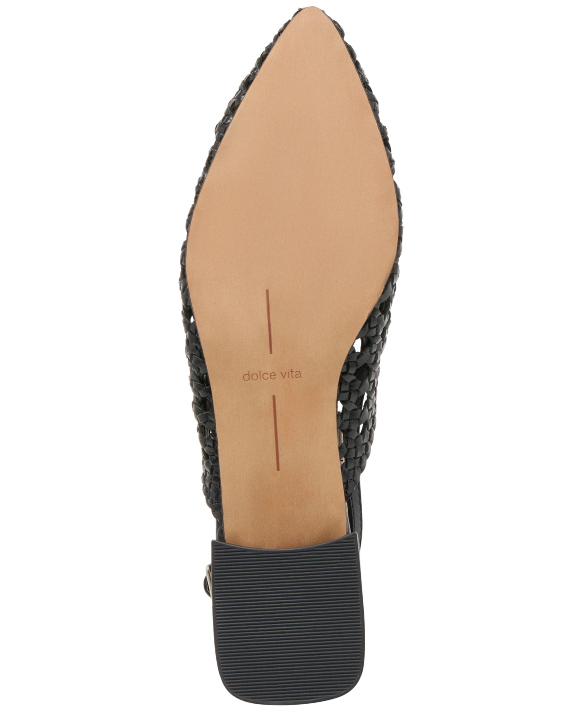 Dolce Vita Birdie Pointed Toe Slingback Flat In Black