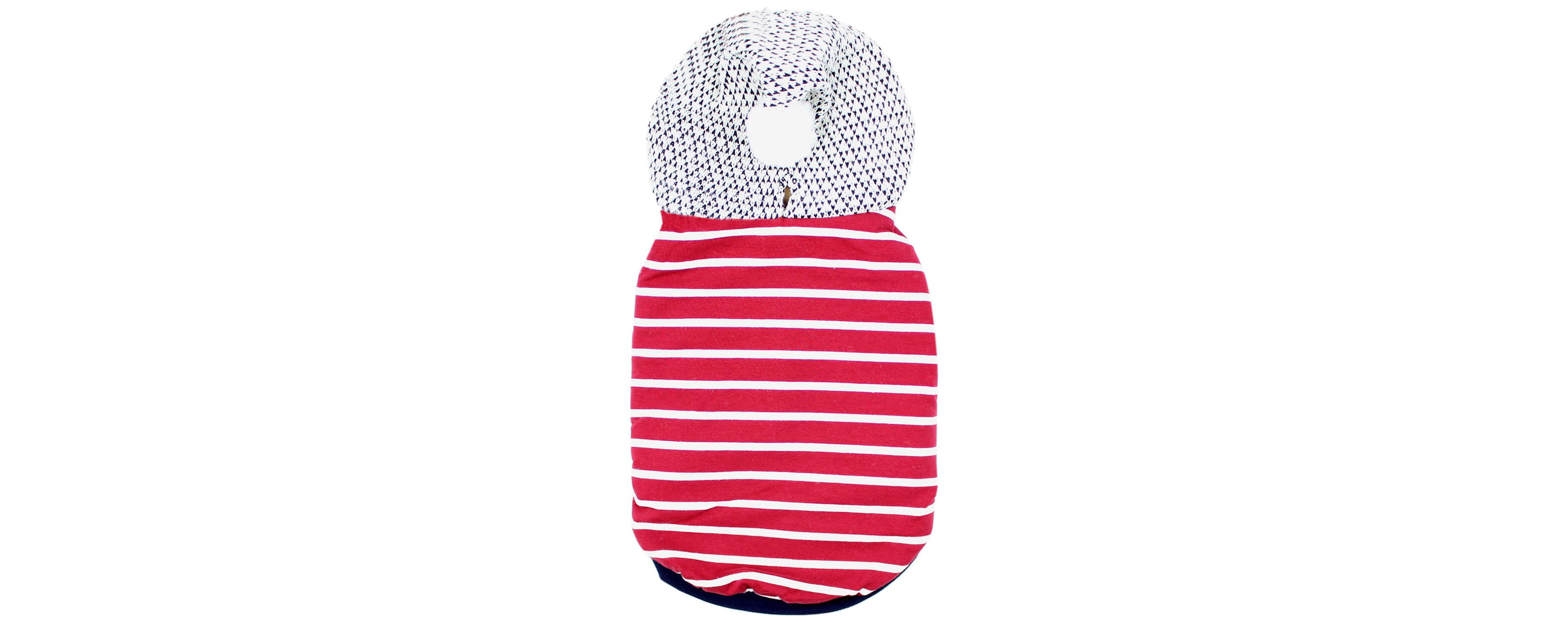 Parisian Pet Striped Pom Pom Red Dog Hoodie