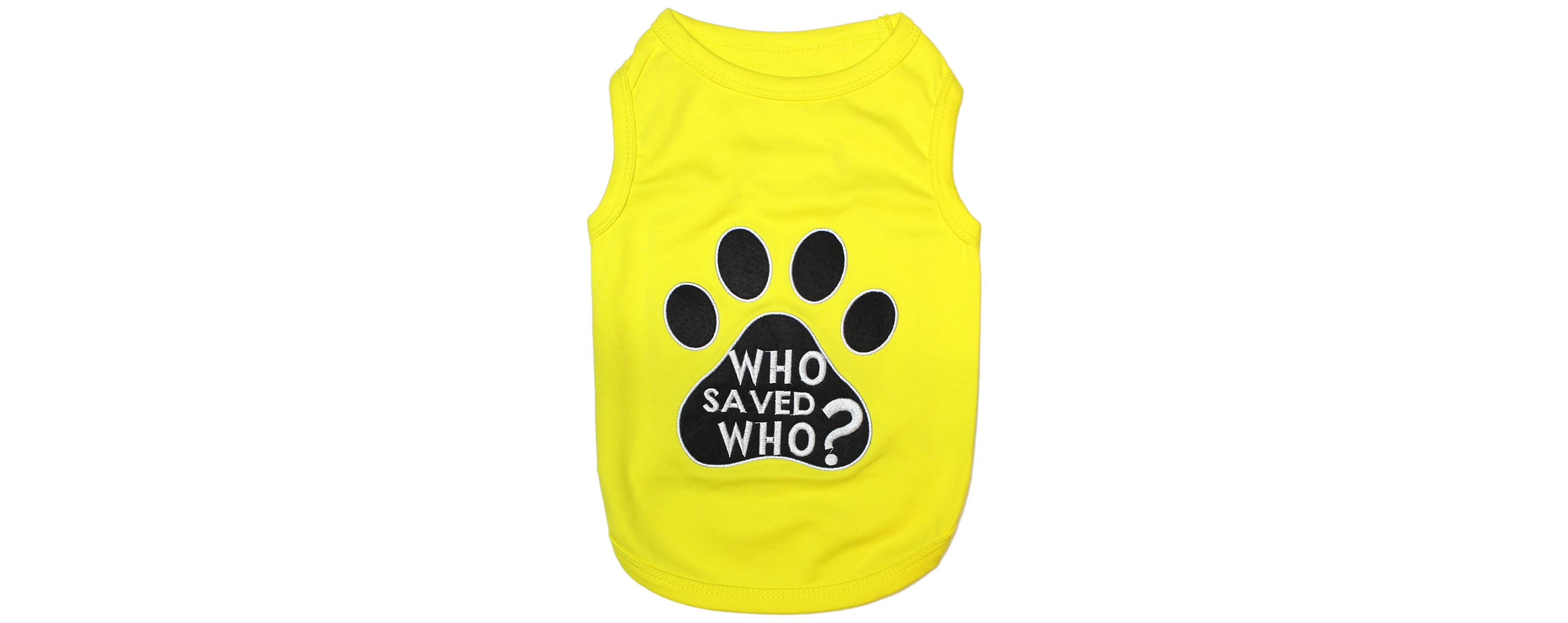 Parisian Pet Who Saved Who? Dog T-Shirt